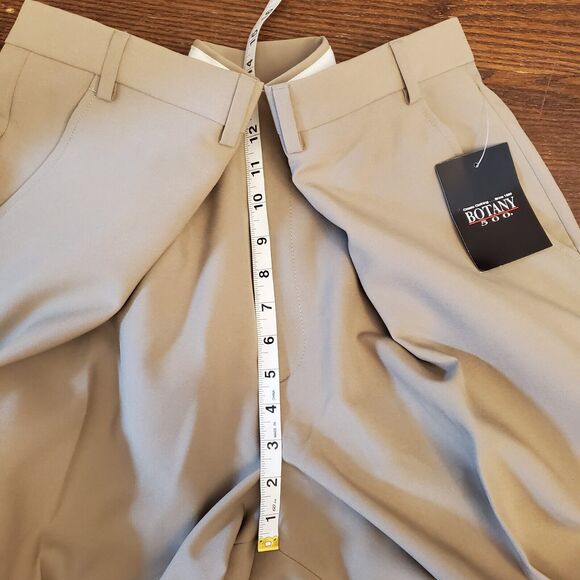 NWT Botany 500 Casual Dress Pants Size W50 Camel Flat Front by Haband $59 - Picture 5 of 16